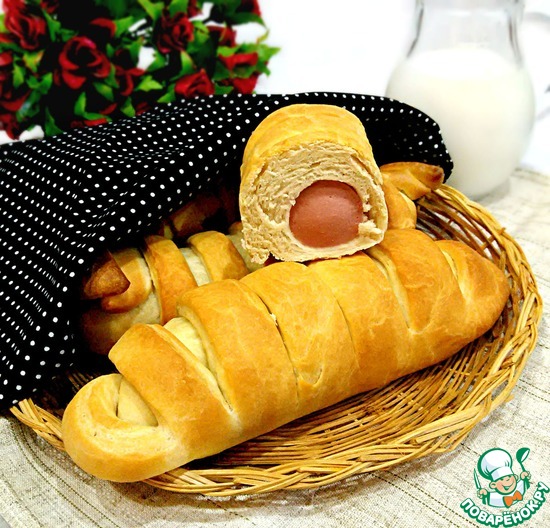 Сосиски в дрожжевом тесте от Даши (daryakochkina)