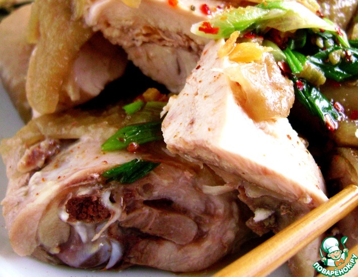 Рецепт: Вареная курица по-китайски Для лентяек