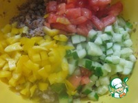 Гречневый салат с овощами ингредиенты