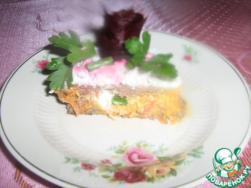 Рецепт Печеночные пирожные «Розовые розы»
