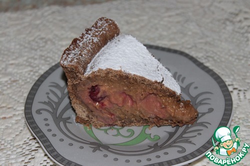 Рецепт Баскский пирог с вишней и шоколадом