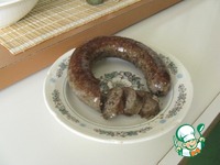 Рецепт Домашняя колбаса с куриной печенью и гречкой