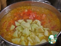 Овощной суп с кислыми яблоками ингредиенты