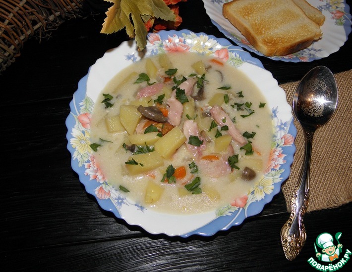 Суп Из Копченой Курицы Фото
