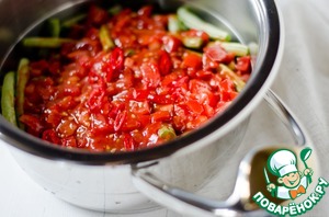Зеленая фасоль с помидорами, пошаговый рецепт с фото