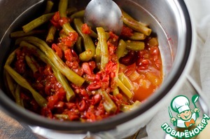 Зеленая фасоль с помидорами, пошаговый рецепт с фото