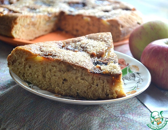 Пирог с яблоками на сковороде – пошаговый рецепт - На пенсии