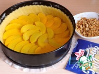 Пирог с персиками в пудинговой заливке ингредиенты