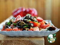Салат из баклажанов с копченой рыбой ингредиенты