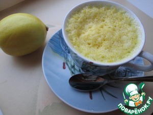 Лимонный кекс в микроволновке за 5 минут - пошаговый рецепт с фото на Повар.ру