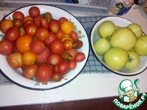 Рецепт Сладкие помидоры с яблоками на зиму