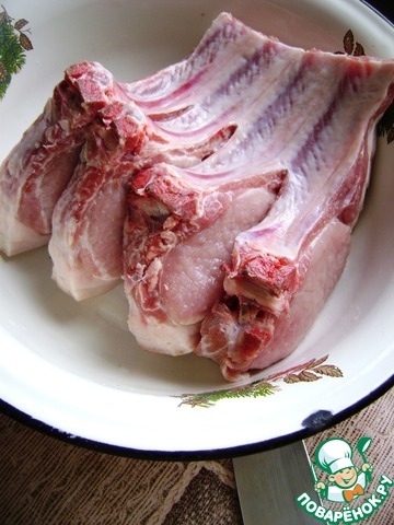 Рецепт свиной корейки в духовке с чесноком
