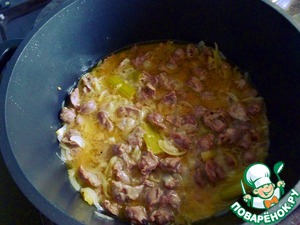 Тушеные куриные желудочки – кулинарный рецепт