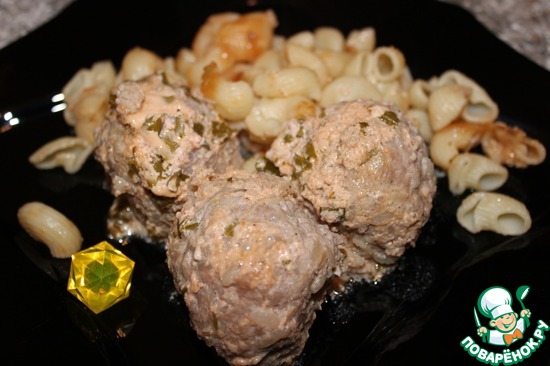 Мясные ёжики в сметанном соусе