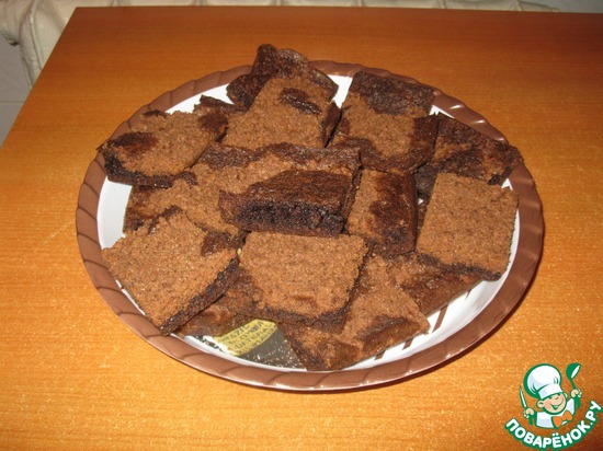 Шоколадный обсыпной пирог