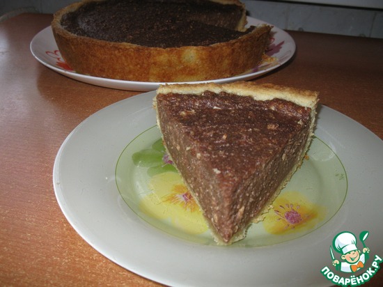Шоколадно-творожный пудинг-пай