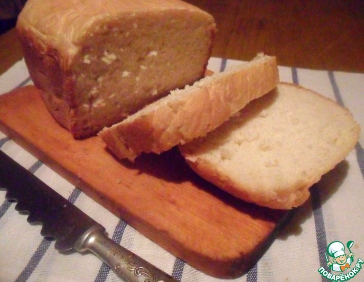 Рецепт: Белый хлеб в хлебопечке