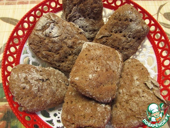 Ржаные горбушки на солоде по рецепту Kcuxen https://www.povarenok.ru/recipes/show/113855/