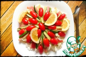 Рецепт: Японский салат с лососем