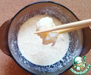 Пакоры с цветной капустой в глазури – кулинарный рецепт