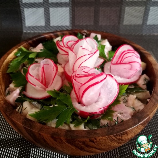 Салат "Цветы бегонии"