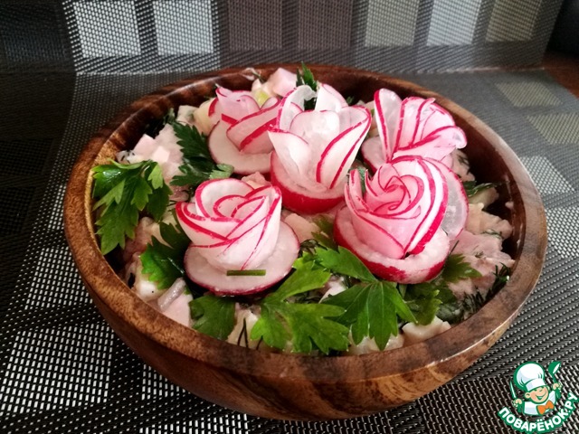 Салат "Цветы бегонии"