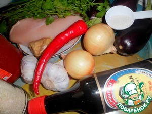 Баклажаны с курицей по-пекински, пошаговый рецепт на 1171 ккал, фото, ингредиенты - Лана
