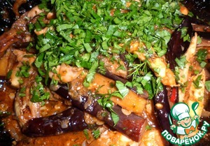 Баклажаны с курицей по-пекински, пошаговый рецепт на 1171 ккал, фото, ингредиенты - Лана