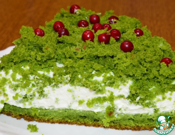 Торт Лесной мох – кулинарный рецепт