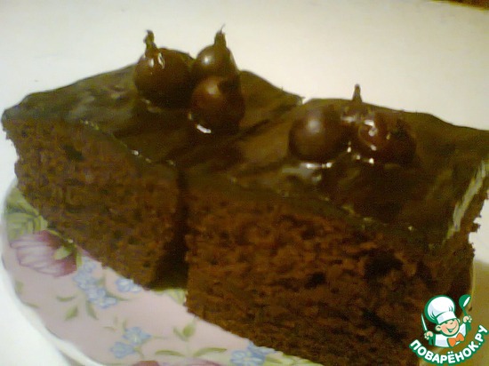 Пьяный шоколадный пирог