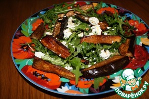Салат с баклажанами и сыром фета, пошаговый рецепт на 823 ккал, фото, ингредиенты - Валерия