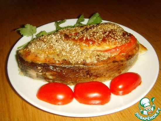 Кета, запечeнная с сырным суфле "Счастье на двоих" (Julja_lja)