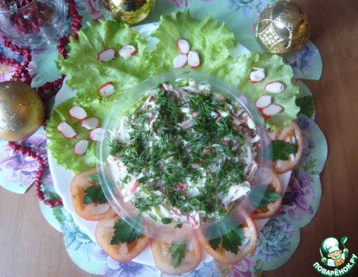 Рецепт: Салат с фунчозой