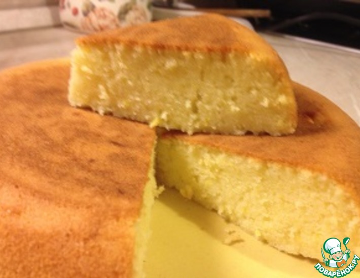 Рецепт: Лимонный пирог в мультиварке
