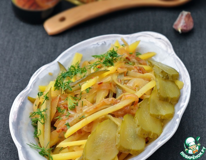 Рецепт: Пикантный картофельный салат