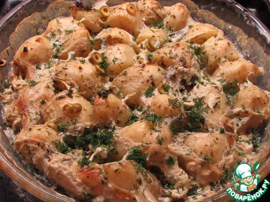 Картофель, запеченный в сливках по рецепту Silverina1 https://www.povarenok.ru/recipes/show/133474/