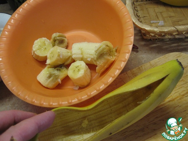 Запеченный фаршированный банан