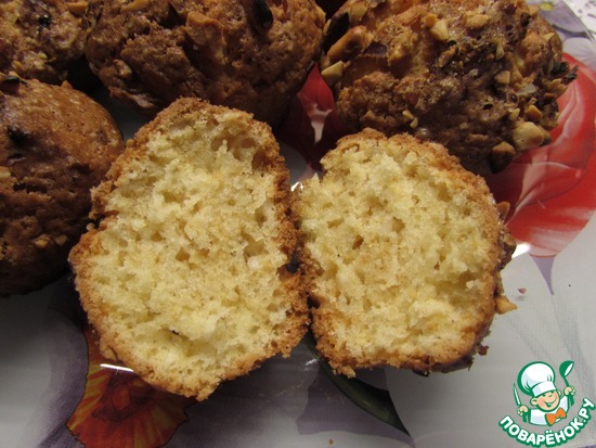 Творожные кексы с ореховой корочкой по рецепту mtata https://www.povarenok.ru/recipes/show/137692/