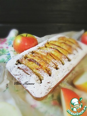 Влажный кекс с яблоками и кунжутом Кунжут Влажный кекс с яблоками и кунжутом Кунжут