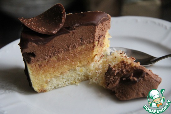 Торт с манго-муссом (кусочек)