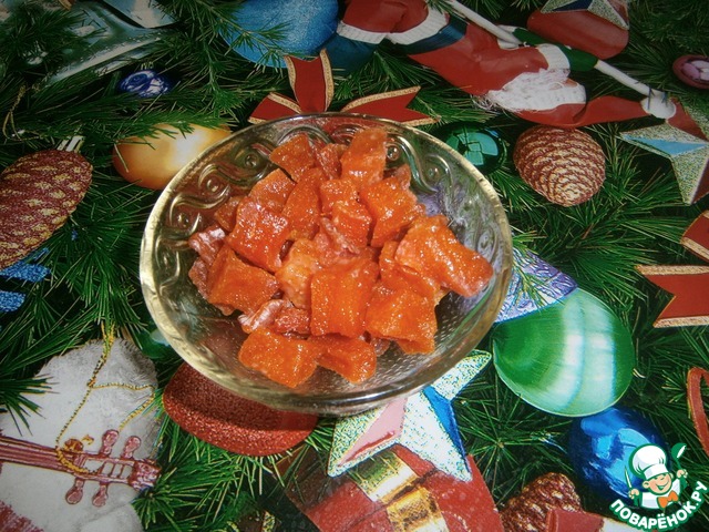 Имбирные цукаты из тыквы – кулинарный рецепт