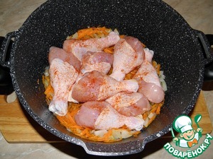 Курица с капустой и рисом – кулинарный рецепт