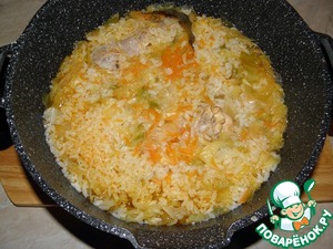 Курица с капустой и рисом – кулинарный рецепт