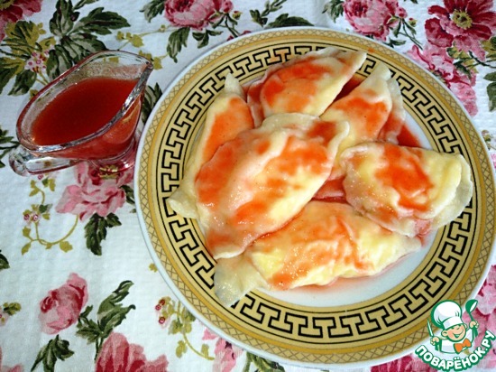 «Вареники с творогом и клубникой»