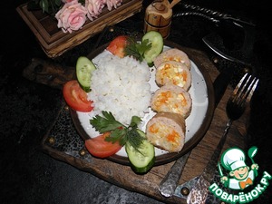 Рулет из куриного фарша — рецепт с фото пошагово