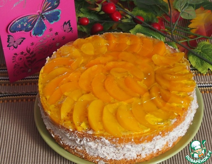 Рецепт: Персиковый торт