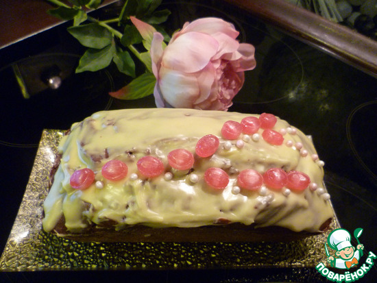 кекс с халвой и какао