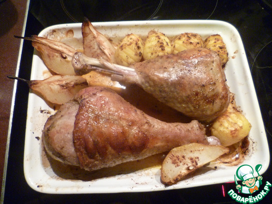 пряные голени индейки