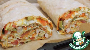 Горячая шаурма домашнего приготовления – кулинарный рецепт