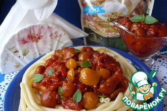 Рецепт: Грибы в томатном соусе